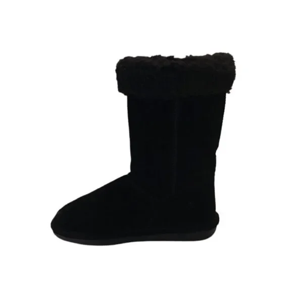 BearPaw Marissa Black Suede Short Boot Sz 8 - Picture 5 of 9